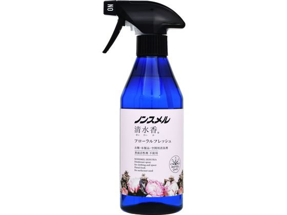白元アース ノンスメル 清水香 フローラルフレッシュ 本体 400mL スプレータイプ 消臭 芳香剤 室内用 清掃