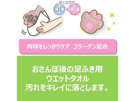 アースペット 足ふきウェットタオル 50枚入 消臭 犬 ドッグ用 ペット ケア
