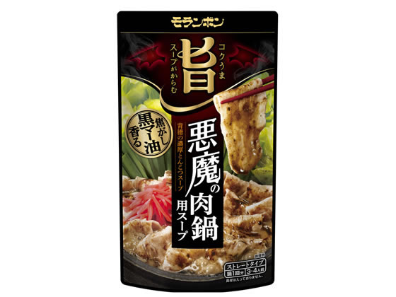 モランボン 悪魔の肉鍋用スープ 鍋の素 料理の素 調味料 油 食品