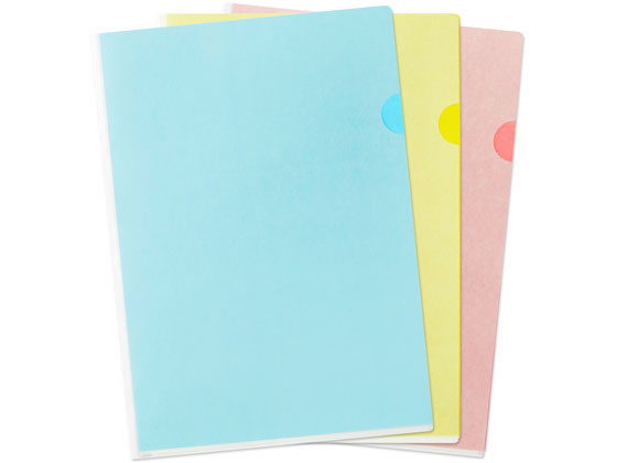 【お取り寄せ】プラス/紙製クリアーホルダー アソート3P/79-260/FL-230HO-APのサムネイル