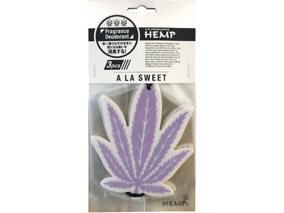 【お取り寄せ】ニューアークス HEMP フレグランスデオドラント エアフレッシュナー アラスィート 3枚