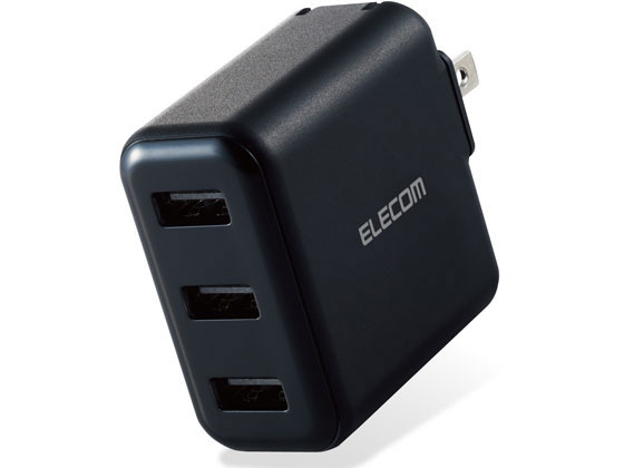 【お取り寄せ】エレコム AC充電器 3.6A出力 USB 3ポート 18W MPA-ACU12BK