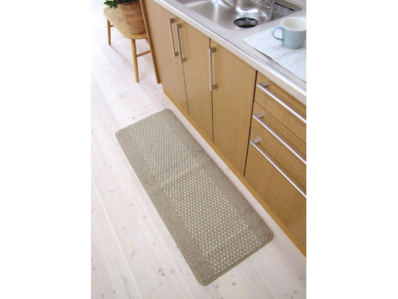 【お取り寄せ】オカ 優踏生 キッチンマット 45×120cm ベージュ マット カーペット ...