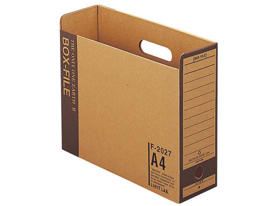 リヒトラブ ボックスファイル A4ヨコ 背幅102mm F2027 A4 ボックスファイル 紙製 ボックス型ファイル