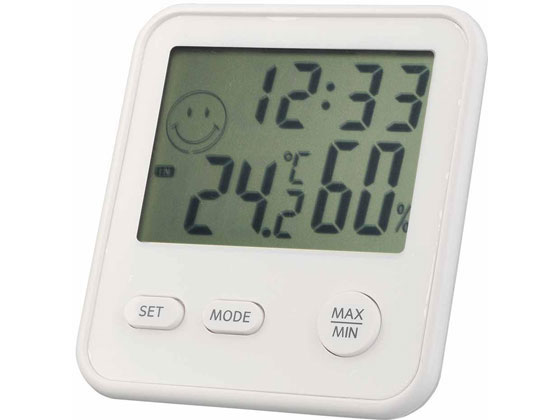 【お取り寄せ】エンペックス気象計 デジタルミニ温湿度計・時計 TD-8321 温度計 湿度計 時計 家電