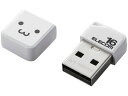 エレコム USBメモリ 小型 16GB キャップ付 MF-SU2B16GWHF USBメモリ 記録メディア テープ(2)