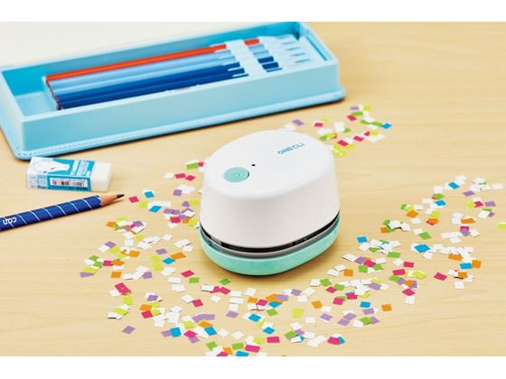 クツワ 充電式ミニそうじきワンクリ ホワイト RE039WH デスク周り 文具 jetprice-10195349 JET PRICE サンプル画像2