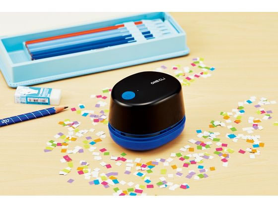 クツワ 充電式ミニそうじきワンクリ ブラック RE039BK デスク周り 文具