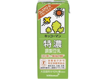 キッコーマンソイフーズ/特濃調製 豆乳 200ML/319690