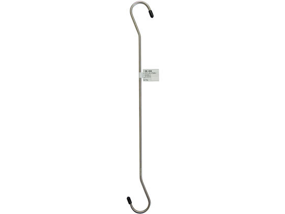 Rakuten - 【お取り寄せ】WAKI Sカン ステンレス ロング 6×500mm SUS304 424500 BK-899 Sカン S字フック ネット用フック ピン フック 掲示物留め 吊下げ POP 掲示