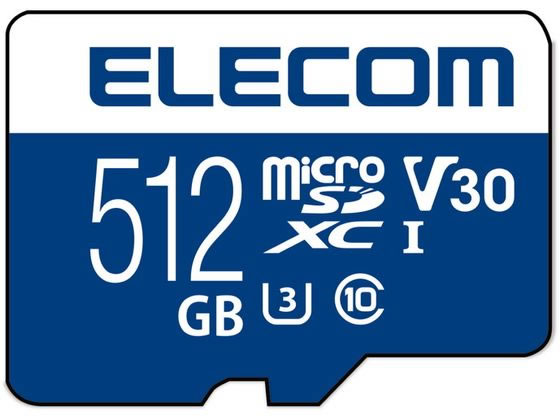 エレコム マイクロSDカード 512GB class10対応 MF-MS512GU13V3R SD SDHCメモリーカード メモリーカード 記録メディア 家電