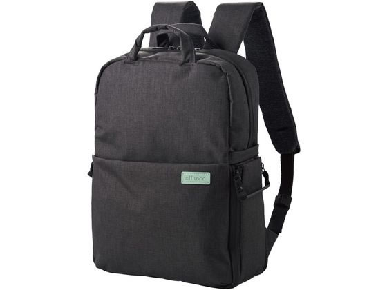【お取り寄せ】エレコム カメラバッグ リュック 2way 14インチPC収納 ブラック 三脚 カメラケース バッグ カメラ オーディオ 家電