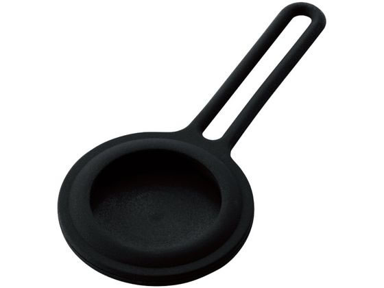 【お取り寄せ】エレコム AirTag用ケース 保護カバー シリコン ストラップ付 ブラック オーディオ関連品 オーディオ ヘッドホン テレビ 家電