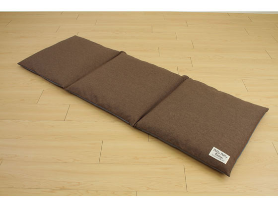 座布団がごろ寝クッションになる ざぶとん 収納袋 ブラウン リビング収納 収納 日用雑貨