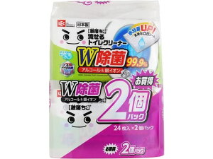 レック/激落ち 流せる除菌トイレクリーナー 24枚入2個パック