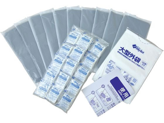 まいにち 災害用トイレセット マイレット S-100 トイレ 衛生 備蓄 常備品 防災 jetprice-10270151 JET PRICE サンプル画像2