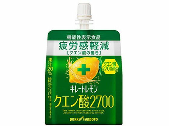 ポッカサッポロ キレートレモン クエン酸2700 ゼリー 165g ゼリータイプ バランス栄養食品 栄養補助 健康食品