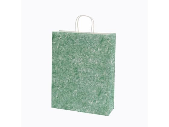 【お取り寄せ】ヘイコー 紙袋 25チャームバッグ 2才 雲竜 緑 50枚 003230100 紙手提袋 丸紐 手提袋 ラッピング 包装