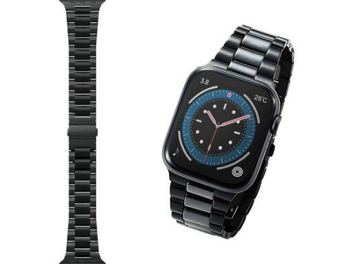 【お取り寄せ】エレコム AppleWatch 44mm 42mm バンド ステンレス AW-44BDCE3BK 【お取り寄せ】エレコム AppleWatch 44mm 42mm バンド ステンレス AW-44BDCE3BK