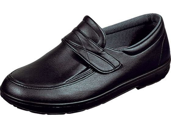 【お取り寄せ】ムーンスター らくらく M001 紳士用 ブラック 25.0cm お出かけ用 リハビリシューズ 看護 医療