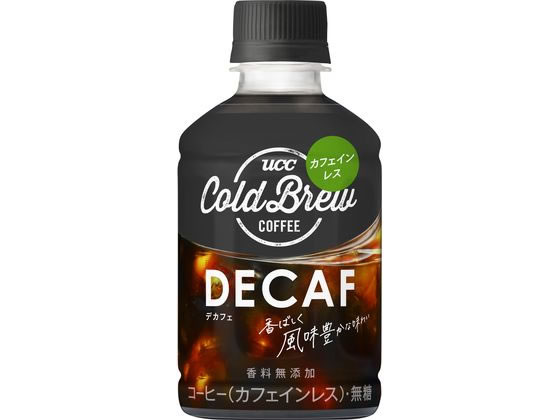 UCC上島珈琲 UCC COLD BREW DECAF 280ml ペットボトル パックコーヒー 缶飲料 ボトル飲料