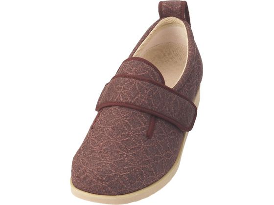 【お取り寄せ】徳武産業 ダブルマジックII雅 1027 あずき L 片足 左足 お出かけ用 リハビリシューズ ウエア 看護 医療