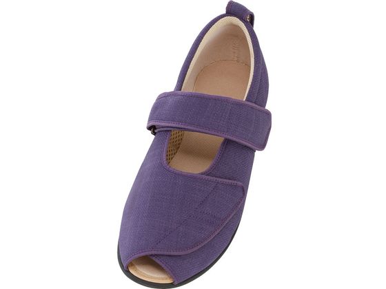 【お取り寄せ】徳武産業 オープンマジックIII 7031 5E 紫 M 片足 左足 お出かけ用 リハビリシューズ ウエア 看護 医療