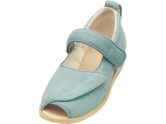 【お取り寄せ】徳武産業 オープンマジックII 1015 ミントグリーン L 片足 右足徳武産業 オープンマジックII 1015 ミントグリーン L 片足 右足 お出かけ用 リハビリシューズ ウエア 看護 医療