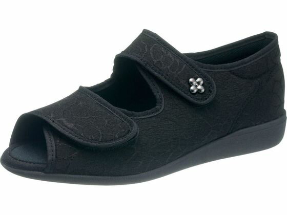 【お取り寄せ】アサヒシューズ 快歩主義 L133SL 婦人用 ブラック 22.0cm お出かけ用 リハビリシューズ ウエア 看護 医療