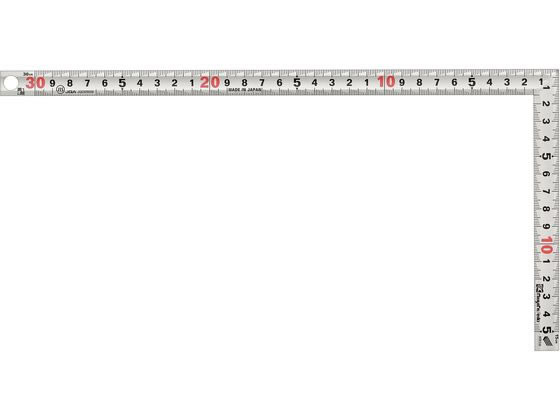 【お取り寄せ】新潟精機 シルバー曲尺 黄龍 30cm 快段目盛 SDD-30CKD 直尺 曲尺 角度計 測定 作業