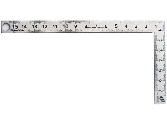 【お取り寄せ】新潟精機 カーペンターミニ 快段目盛 15cm CM-15KD 直尺 曲尺 角度計 測定 作業