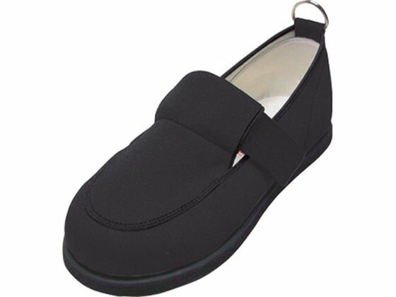 【お取り寄せ】ニチマン マイハート3ワイド 片足(左右同形) ブラック 26.0cm お出かけ用 リハビリシューズ ウエア 看護 医療