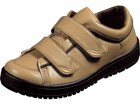 【お取り寄せ】ムーンスター Vステップ 05 婦人用 ベージュ 25.0cm お出かけ用 リハビリシューズ ウエア 看護 医療