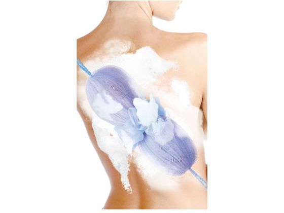 【お取り寄せ】マーナ 泡工場 背中も洗えるシャボンボール イエロー ボディタオル ブラシ バス ボディケア スキンケア