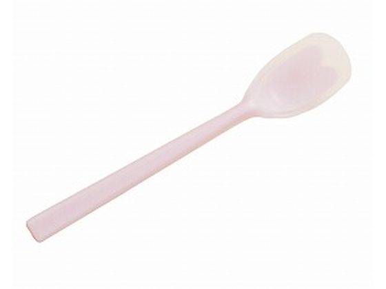【お取り寄せ】岡部洋食器 口あたりやさしいスプーン 一体型・ラージ ピンク 自助具 食器 食事ケア 介護 衛生材料