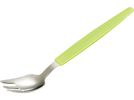 ピジョン ハビナース すくいやすいフォーク グリーン 自助具 食器 食事ケア 介護 衛生材料