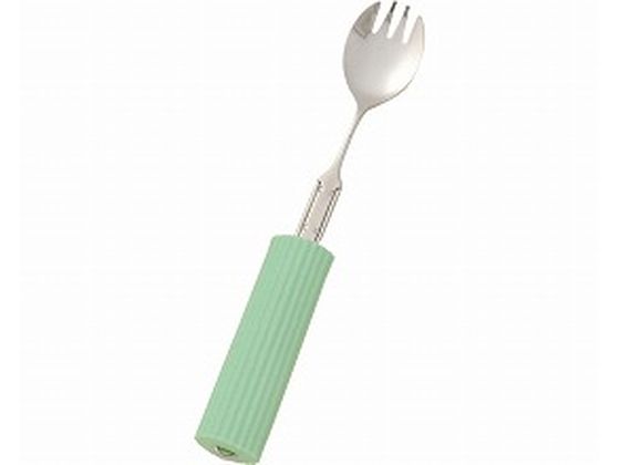 【お取り寄せ】フセ企画 曲げ曲げハンドル・シリコンスポンジ付 スプーン・フォーク兼用小 自助具 食器 食事ケア 介護 衛生材料