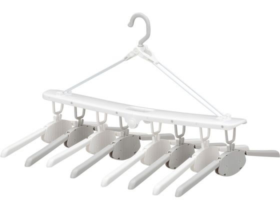 【お取り寄せ】シービージャパン The hangers ワンタッチ8連ハンガー プラスチックハンガー