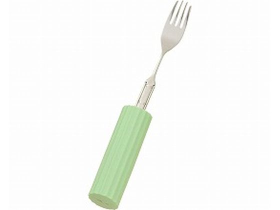 【お取り寄せ】フセ企画 曲げ曲げハンドル・シリコンスポンジ付 フォーク小 自助具 食器 食事ケア 介護 衛生材料
