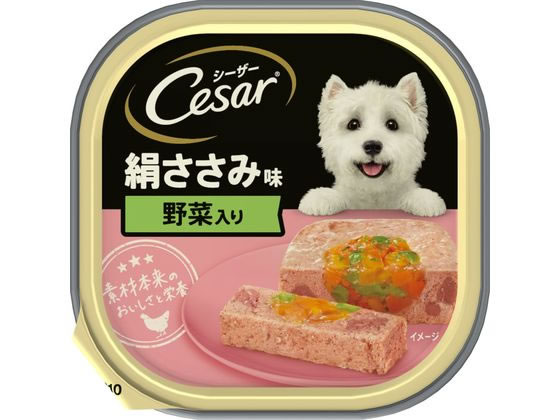 【商品説明】厳選素材や野菜をたっぷり使用し丁寧に調理。厳選した上質なささみに贅沢に野菜を加え、ますますヘルシーに仕上げました【仕様】●絹ささみ味野菜入り●注文単位：1個【備考】※メーカーの都合により、パッケージ・仕様等は予告なく変更になる場合がございます。【検索用キーワード】マースジャパン　まーすじゃぱん　MARS　シーザー　しーざー　cesar　絹ささみ野菜入り　きぬささみやさいいり　キヌササミヤサイイリ　シーザートレー　全犬種用　成犬用　6か月から　総合栄養食　アルミトレータイプ　ウェットフード　ペットフード　ドッグフード　ドックフード　エサ　餌　えさ　犬のえさ　犬のエサ　犬の餌　いぬのえさ　いぬのエサ　いぬの餌　イヌの餌　イヌのえさ　イヌのエサ　CE11N　ペット　犬（ドッグ）　ウェットフード（犬）　X233LP【成犬用】　100g
