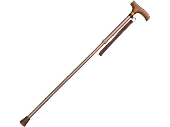 【お取り寄せ】インターリンクス アルミ軽量折りたたみステッキ スリム19mm ライトブラウン ステッキ ..