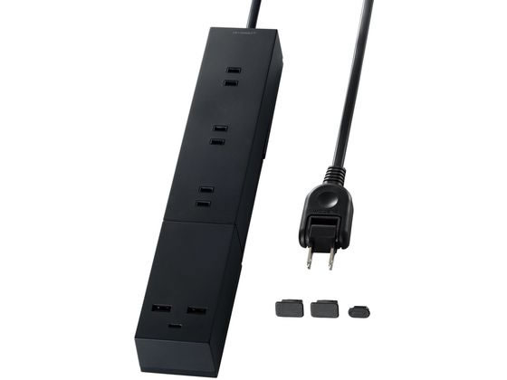 【お取り寄せ】エレコム 32Wモジュール型USBタップ 1m 3個口 T-U03-3310BK OAタップ 延長コード 配線
