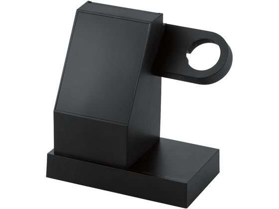 【お取り寄せ】エレコム マグネットワイヤレス充電スタンド Apple Watch 7.5W ブラック