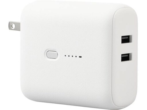 【お取り寄せ】エレコム AC充電器一体モバイルバッテリー 5000mAh 12W ホワイトフェイス 充電器 充電池 スマートフォン 携帯電話 FAX 家電 【お取り寄せ】エレコム AC充電器一体モバイルバッテリー 5000mAh 12W ホワイトフェイス 充電器 充電池 スマートフォン 携帯電話 FAX 家電
