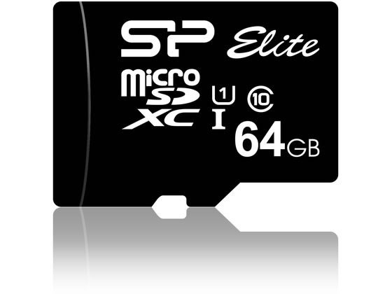 シリコンパワー microSDXC 64GB SP064GBSTXBU1V10SP microSD SDHCメモリーカード 記録メディア テープ