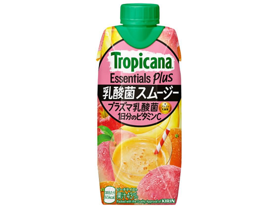 キリン トロピカーナ エッセンシャルズ プラス 乳酸菌スムージー 330ml 果汁飲料 野菜ジュース 缶飲料 ..