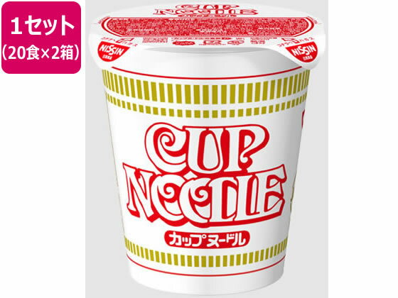 【商品説明】独特のつるみのあるめんに、おなじみのオリジナルのスープ。具材は味付豚ミンチ、ミンチポーク、エビ、スクランブルエック、ネギ。【仕様】●注文単位：1セット（20食×2箱）【備考】※メーカーの都合により、パッケージ・仕様等は予告なく変更になる場合がございます。【検索用キーワード】インスタント食品　カップ麺インスタントラーメン　カップ麺　カップラーメン　CUPNOODLE　即席麺　即席ラーメン　即席らーめん　ニッシン　NISSIN　箱売り　箱買い　ケース売り　ケース買い　セット売り　1セット　40食入り　40個入り　2箱入り　X535LX世界初のカップめん