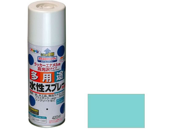 【お取り寄せ】アサヒペン 水性多用途スプレー 420ml ミントグリーン 塗料 塗装 養生 内装 土木 建築資材