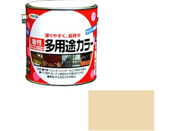 【お取り寄せ】アサヒペン 油性多用途カラー 0.7L ベージュ 塗料 塗装 養生 内装 ...