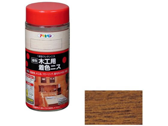 【お取り寄せ】アサヒペン 木工用着色ニス 300ml メープル ニス 塗装 養生 内装 土木 建築資材